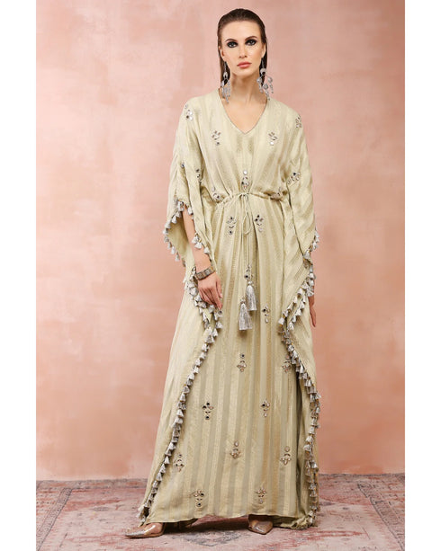 Mint Embroidered Kaftan